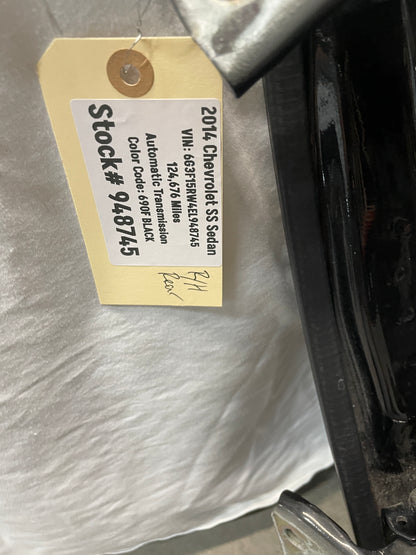 2014 Chevy SS Sedan RH Passenger Rear Exterior Door OEM