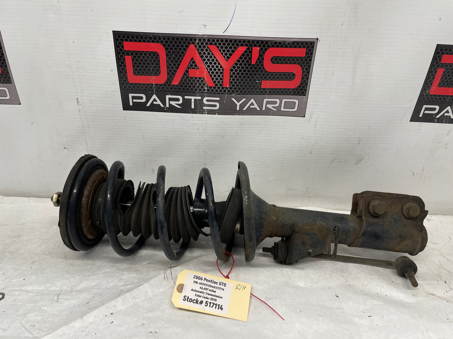 2006 Pontiac GTO RH Passenger Front Suspension Strut Assembly OEM