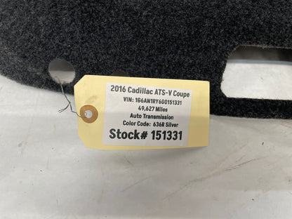 2016 Cadillac ATS-V Coupe Trunk Deck Lid Inner Compartment Carpet Liner Panel OEM - Day's Parts Yard
