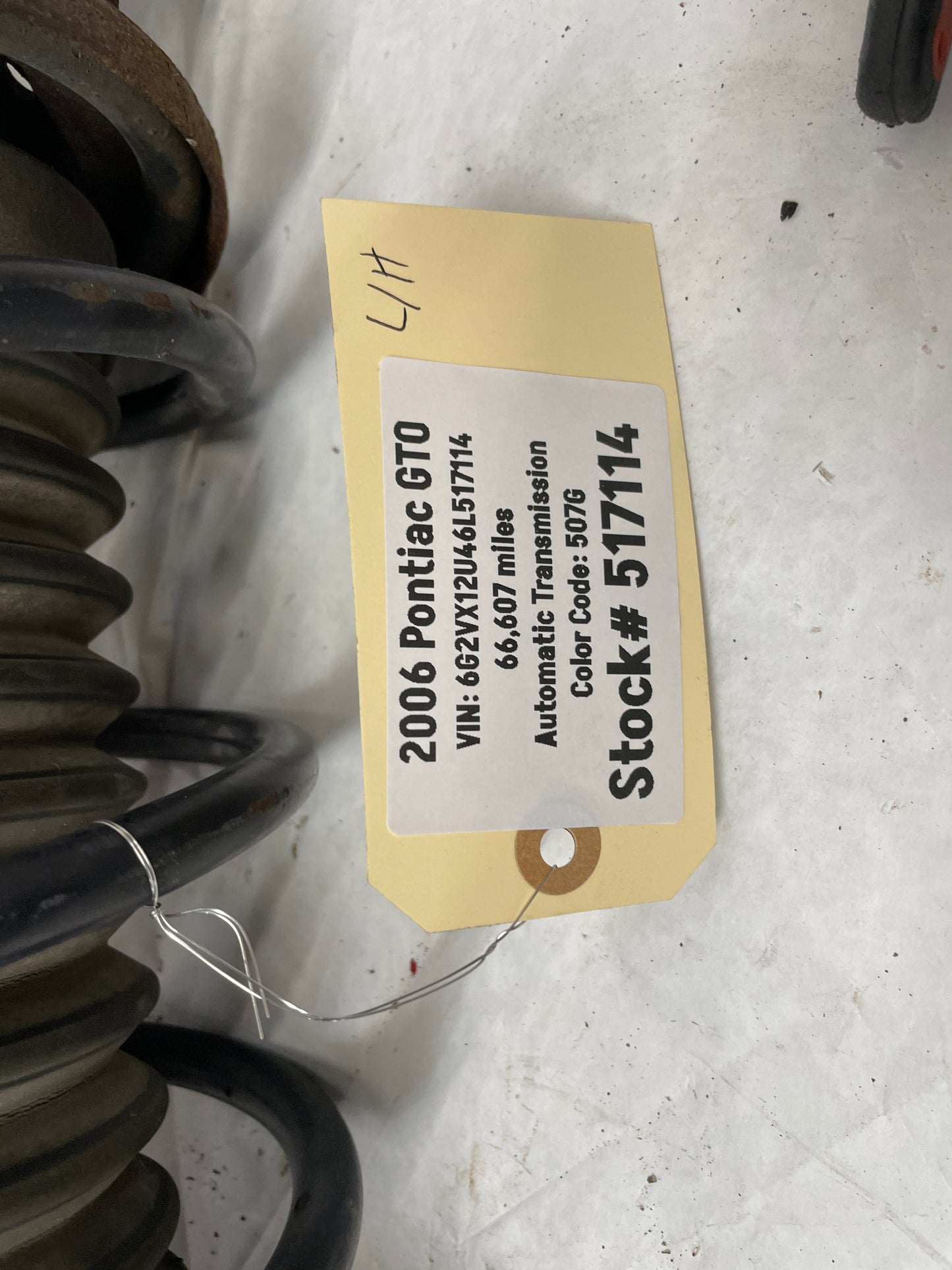 2006 Pontiac GTO LH Driver Front Suspension Strut Assembly OEM