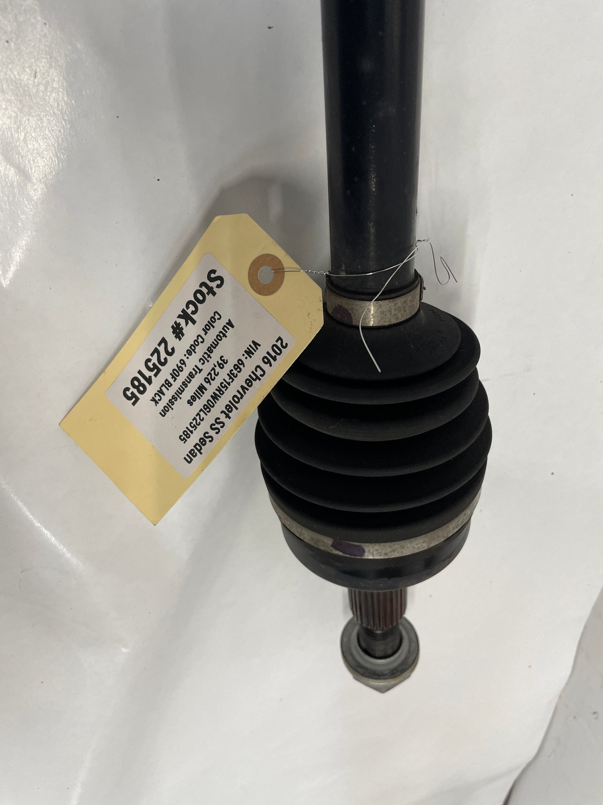 2016 Chevy SS Sedan LH Driver Rear CV Axle Half Shaft OEM - Day's Parts Yard