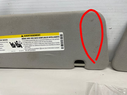 2015 Chevy SS Sedan RH & LH Sun Visor Sunvisor w/Clips OEM - Day's Parts Yard
