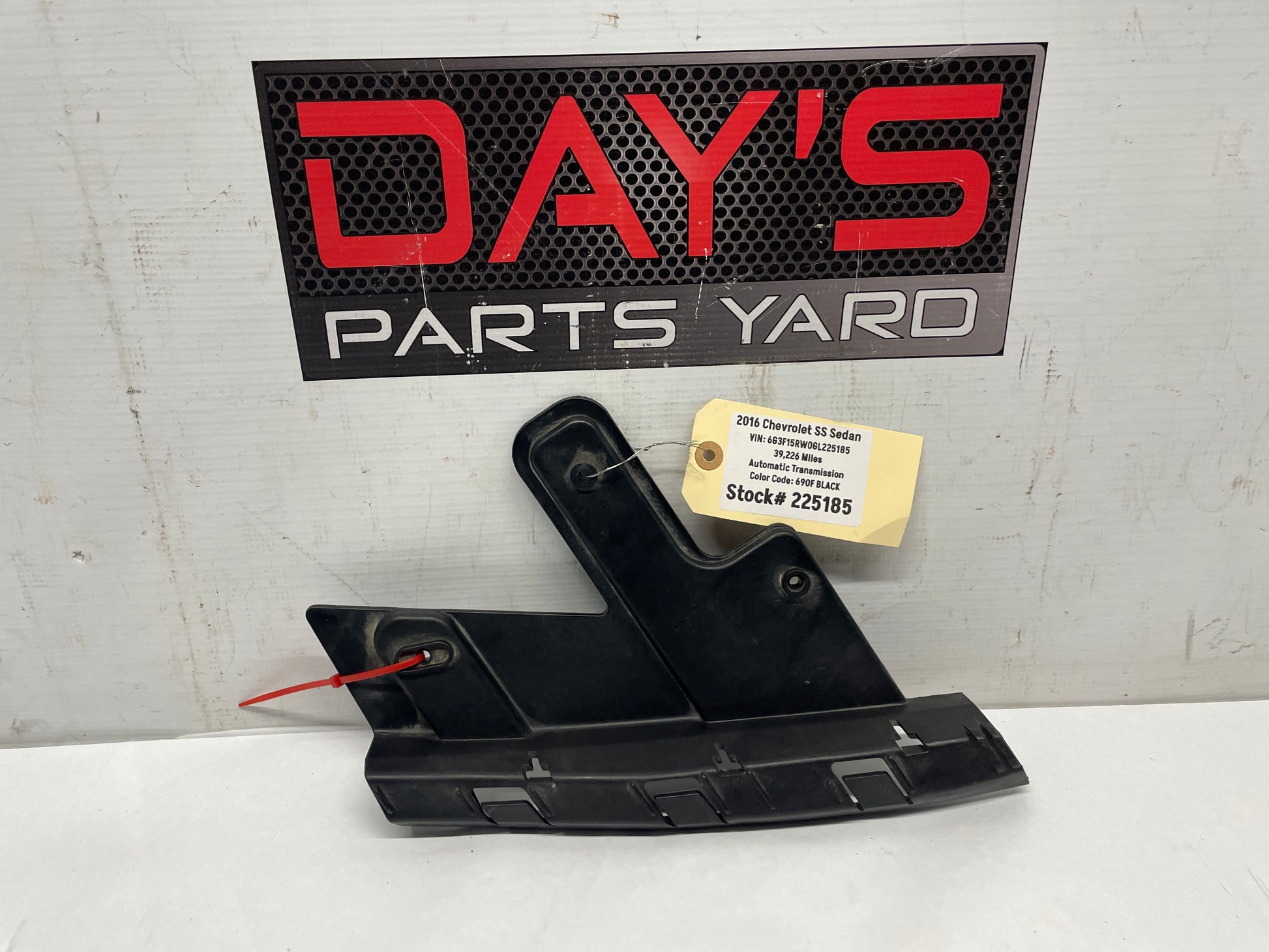 2016 Chevy SS Sedan RH Passenger Front Bumper Headlight Head Light Bracket OEM - Day's Parts Yard