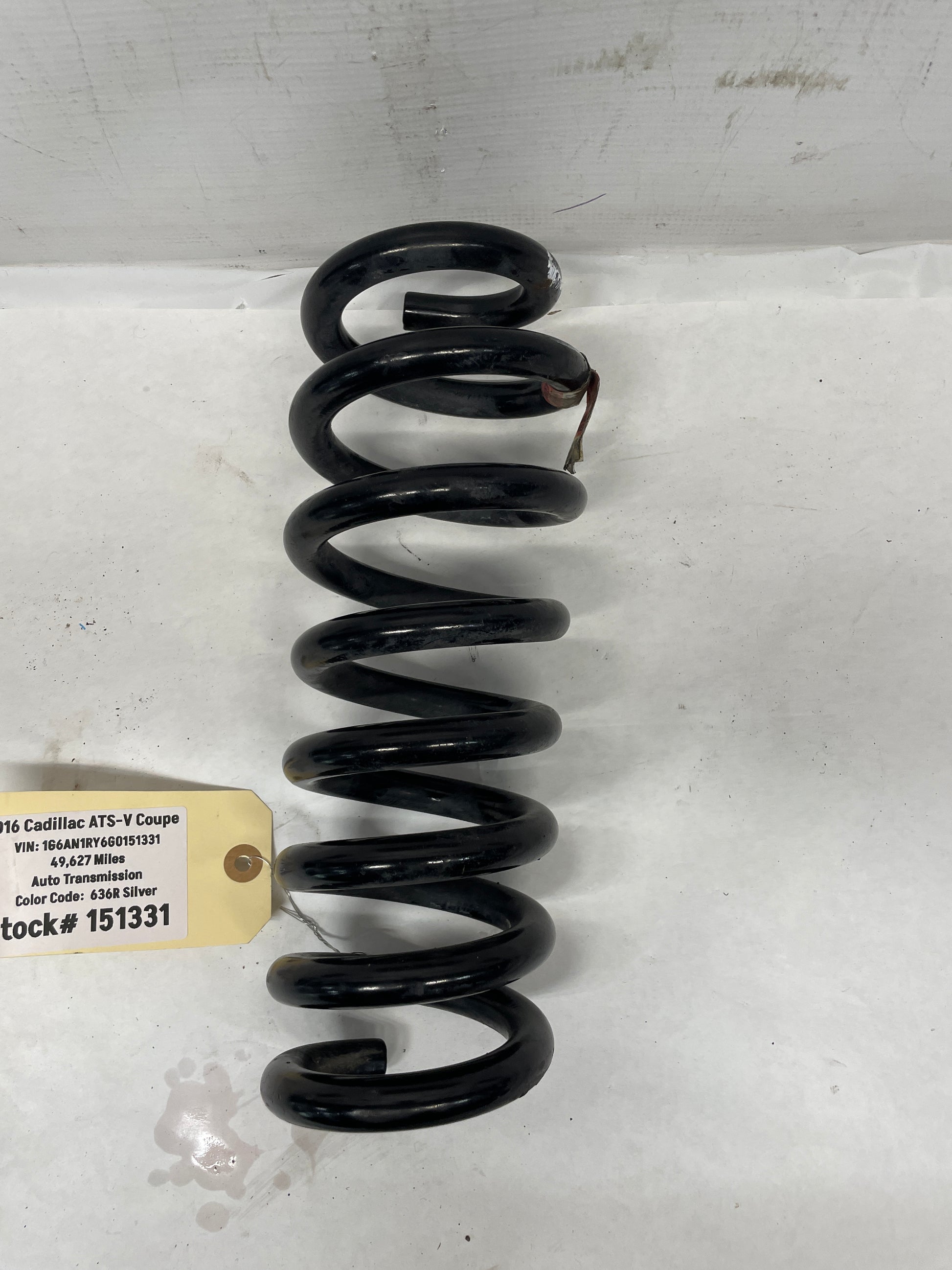 2016 Cadillac ATS-V Coupe LH Driver Rear Coil Spring OEM - Day's Parts Yard