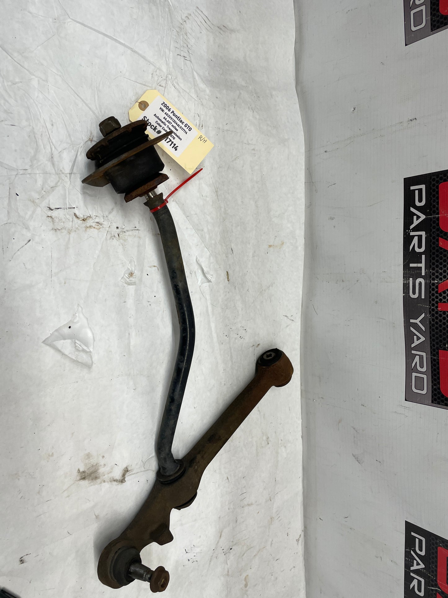 2006 Pontiac GTO RH Passenger Front Suspension Lower Control Arm Radius Rod OEM