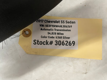 2017 Chevy SS Sedan LH Driver Front Interior Door Panel Trim OEM