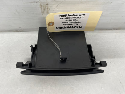 2005 Pontiac GTO Lower Radio Storage Cubby Compartment Tray OEM - Day's Parts Yard