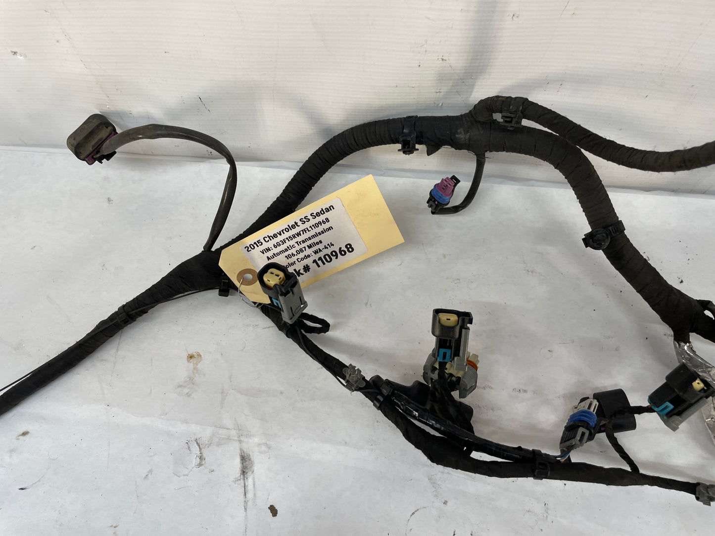 2015 Chevy SS Sedan Engine Motor Transmission Wire Wiring Harness OEM
