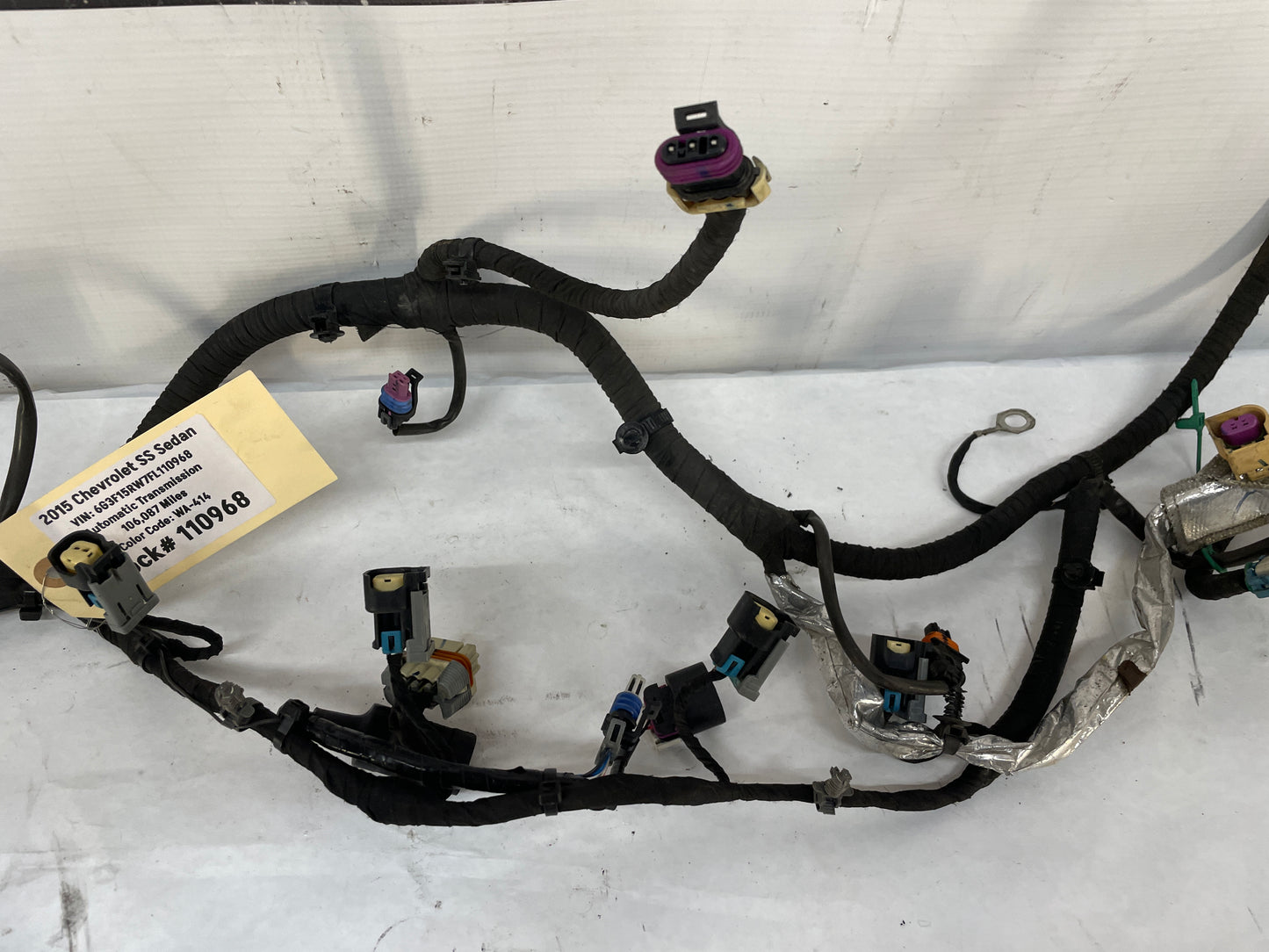 2015 Chevy SS Sedan Engine Motor Transmission Wire Wiring Harness OEM