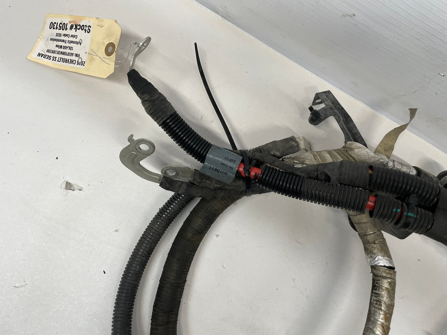 2015 Chevy SS Sedan Starter Alternator Power Wire Wiring Harness OEM