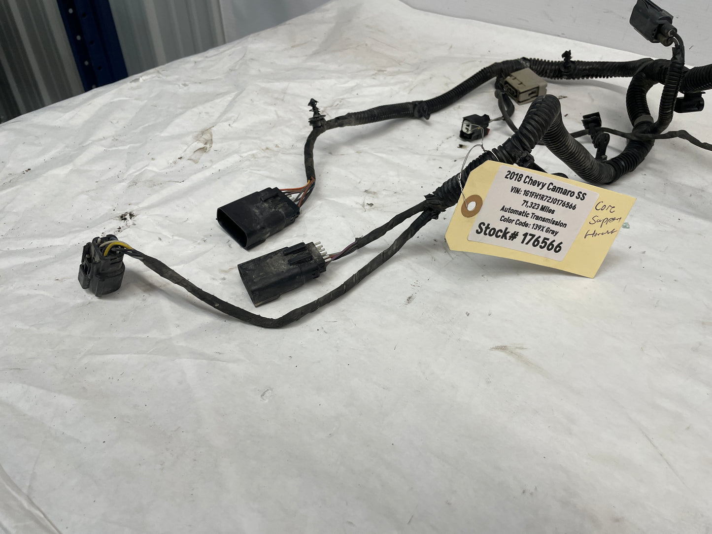 2018 Chevy Camaro SS Core Support Front Head Light Lamp Wire Wiring Harness OEM