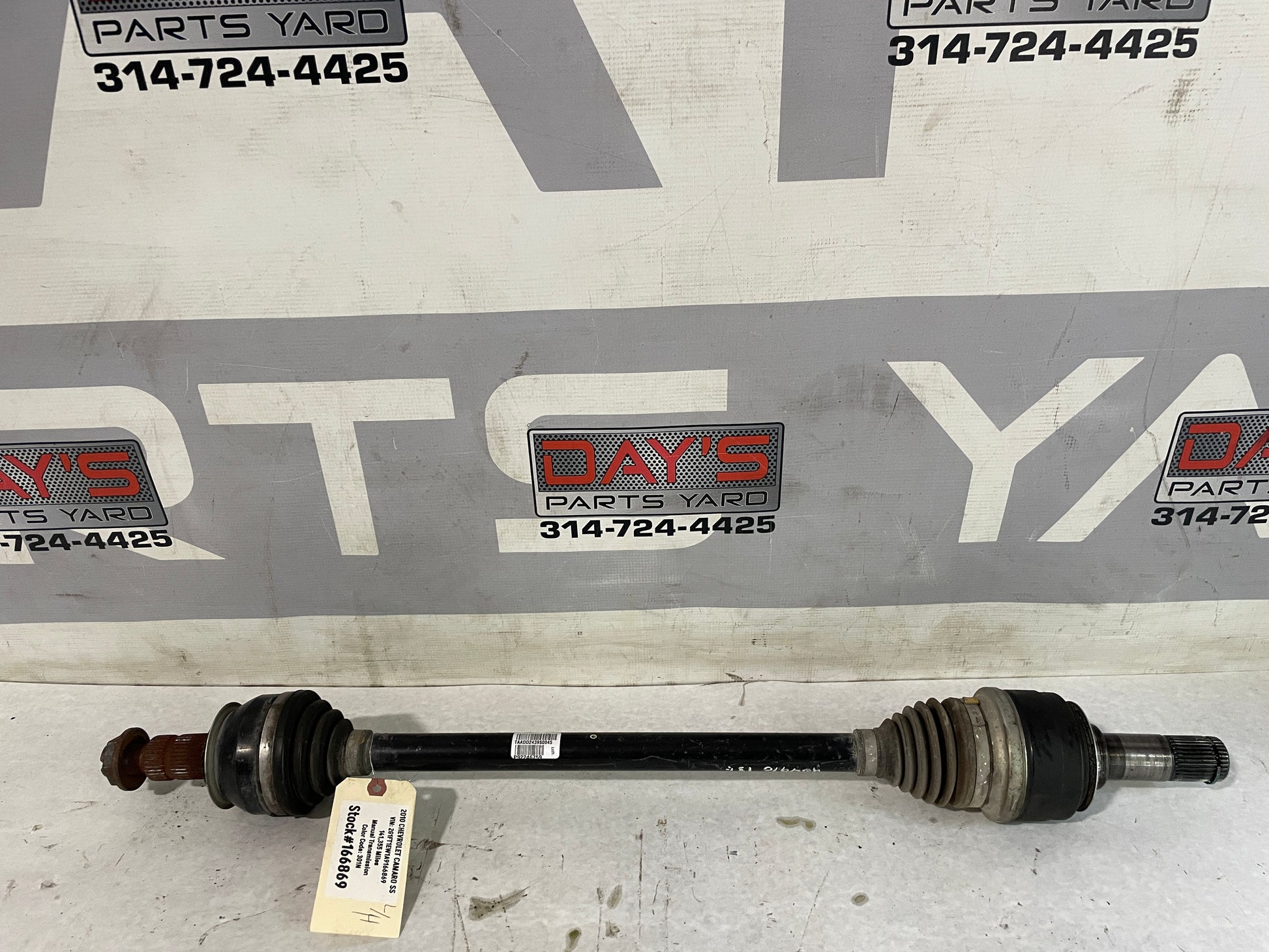 2010 Chevy Camaro SS LH Driver CV Axle Half Shaft OEM - Day's Parts Yard