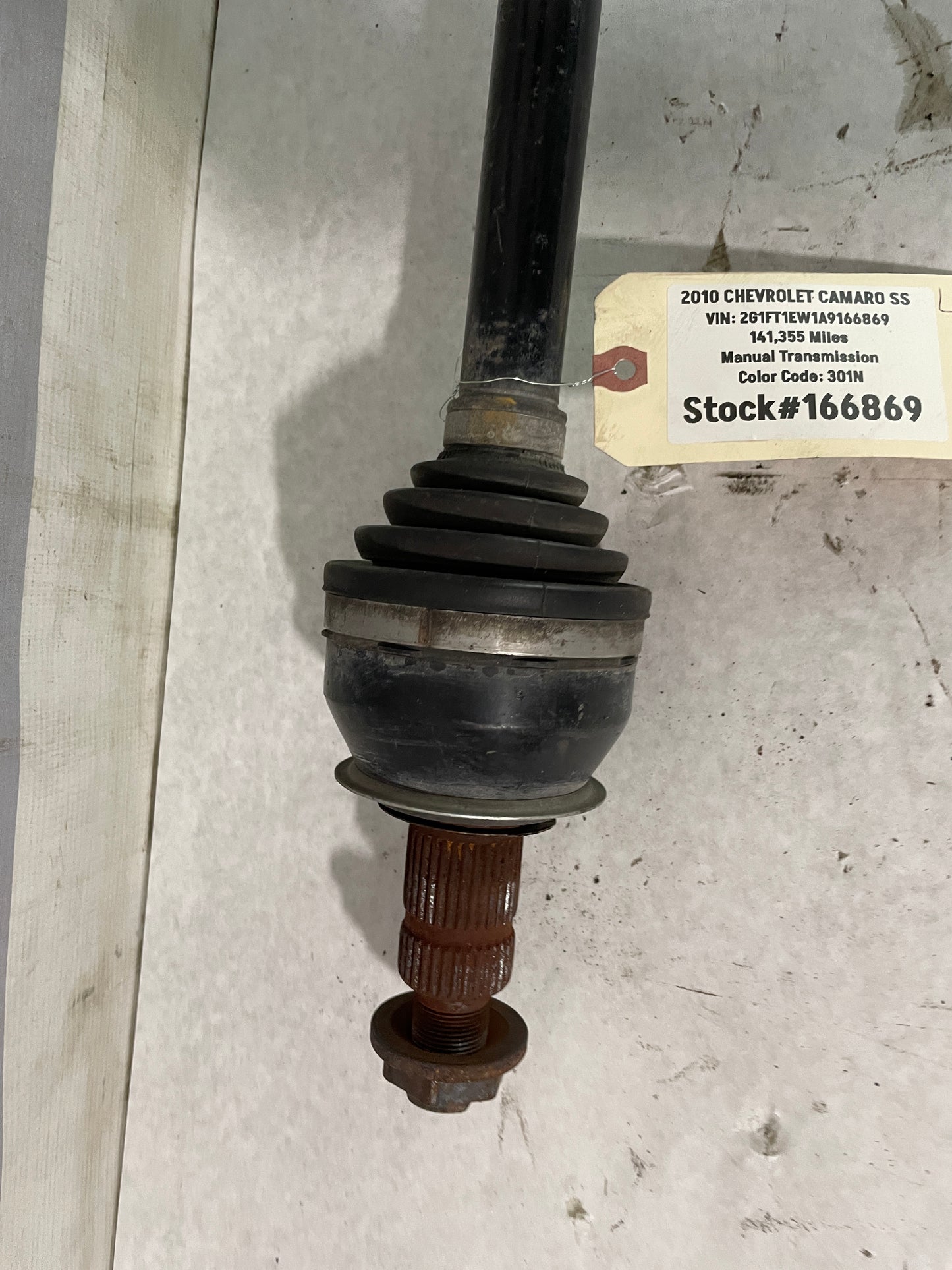 2010 Chevy Camaro SS LH Driver CV Axle Half Shaft OEM - Day's Parts Yard