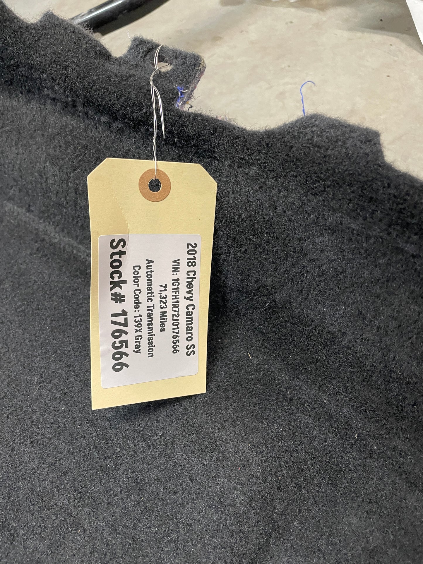 2018 Chevy Camaro SS Complete Floor Carpet OEM - Day's Parts Yard