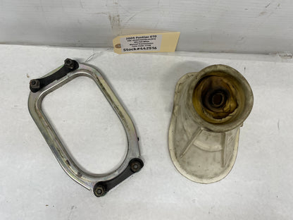 2005 Pontiac GTO White Rubber Shift Boot w/ Boot Ring Bracket OEM - Day's Parts Yard