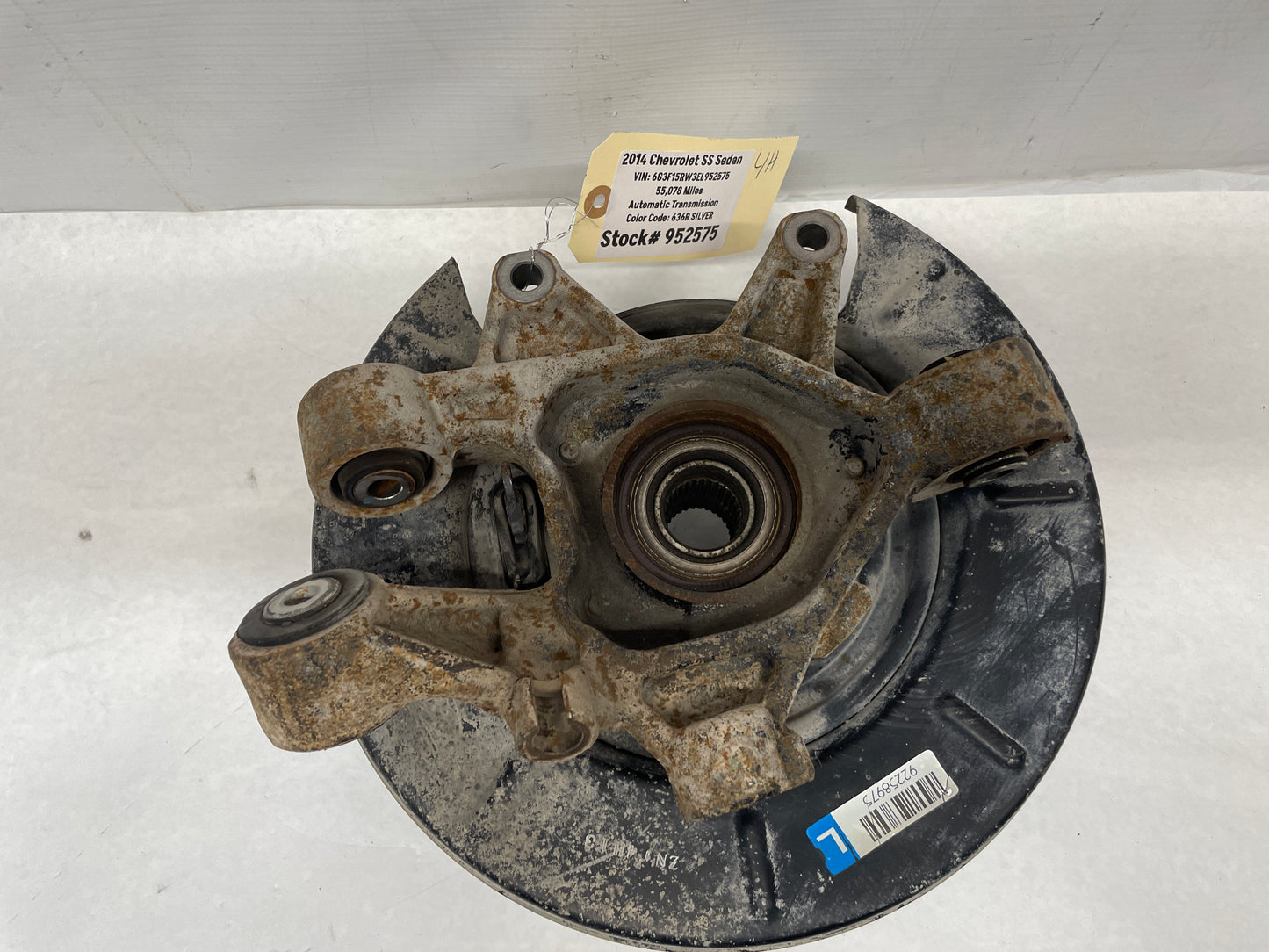 2014 Chevy SS Sedan LH Driver Rear Suspension Spindle Hub Knuckle Assembly OEM
