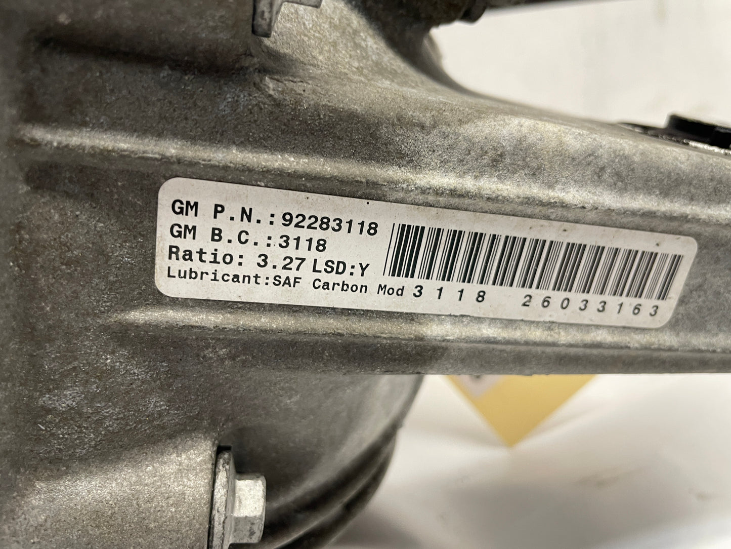 2016 Chevy SS Sedan Rear End Axle Carrier Rearend Diff Differential 3.27 LSD OEM - Day's Parts Yard