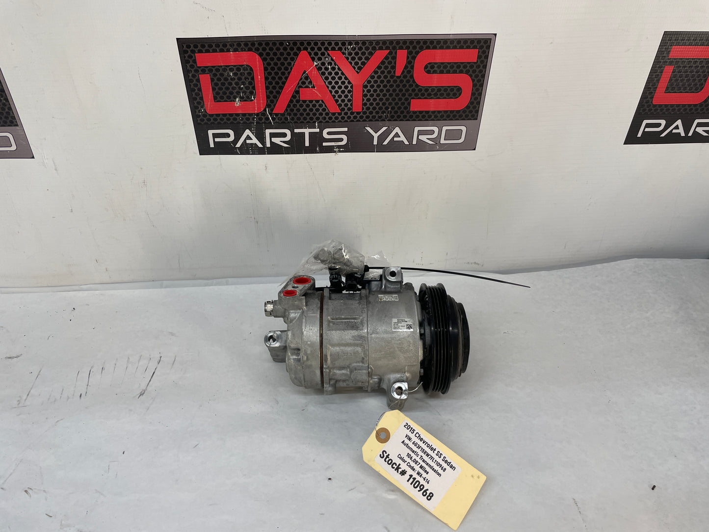 2015 Chevy SS Sedan AC A/C Air Conditioner Compressor w/ Hardware OEM