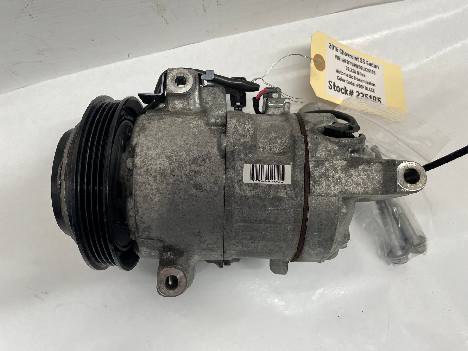 2016 Chevy SS Sedan AC A/C Compressor Air Conditioner OEM - Day's Parts Yard