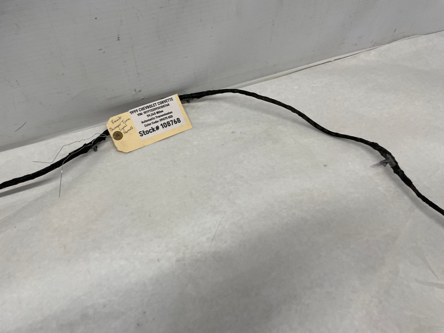 1999 Chevy C5 Corvette Rear Bumper Tail Light Lamp Wire Wiring Harness OEM - Day's Parts Yard
