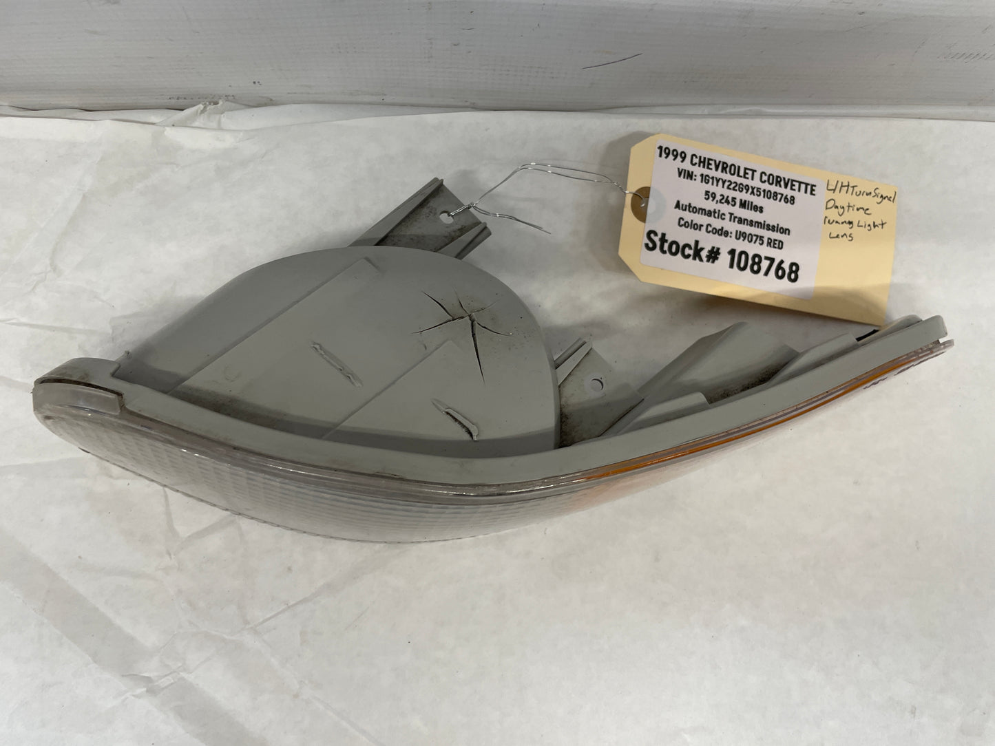 1999 Chevy C5 Corvette LH Driver Turn Signal Marker Light Lamp OEM - Day's Parts Yard