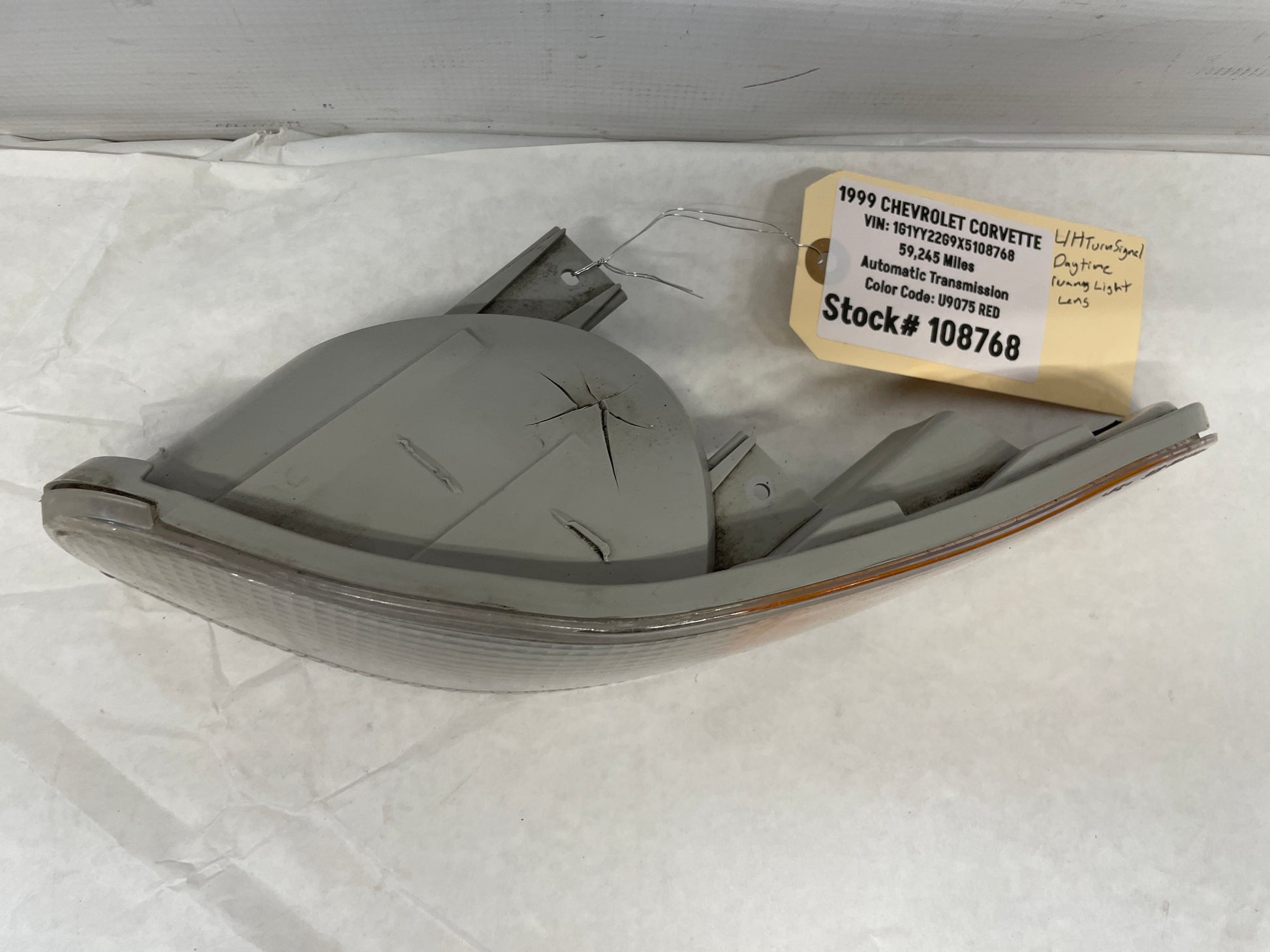 1999 Chevy C5 Corvette LH Driver Turn Signal Marker Light Lamp OEM - Day's Parts Yard