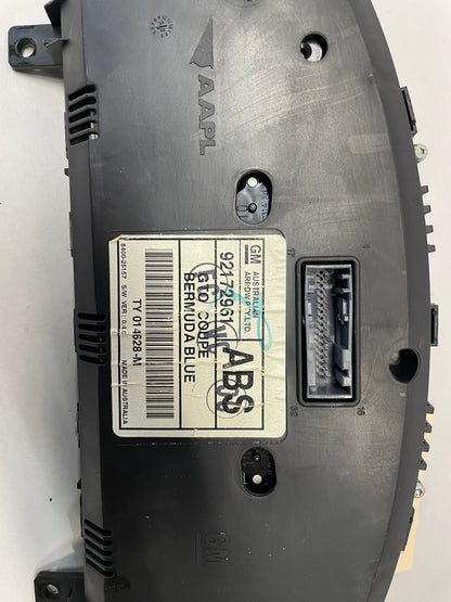 2006 Pontiac GTO Blue Gauge Cluster Speedometer OEM - Day's Parts Yard