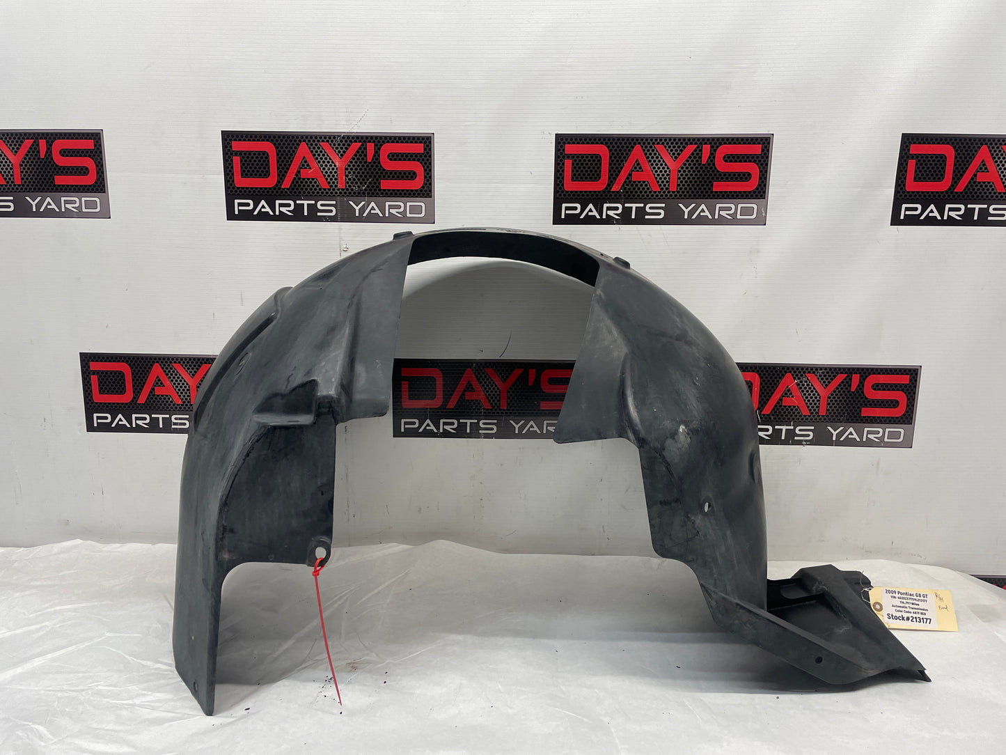 2009 Pontiac G8 GT RH Passenger Front Fender Wheel Well Liner House OEM