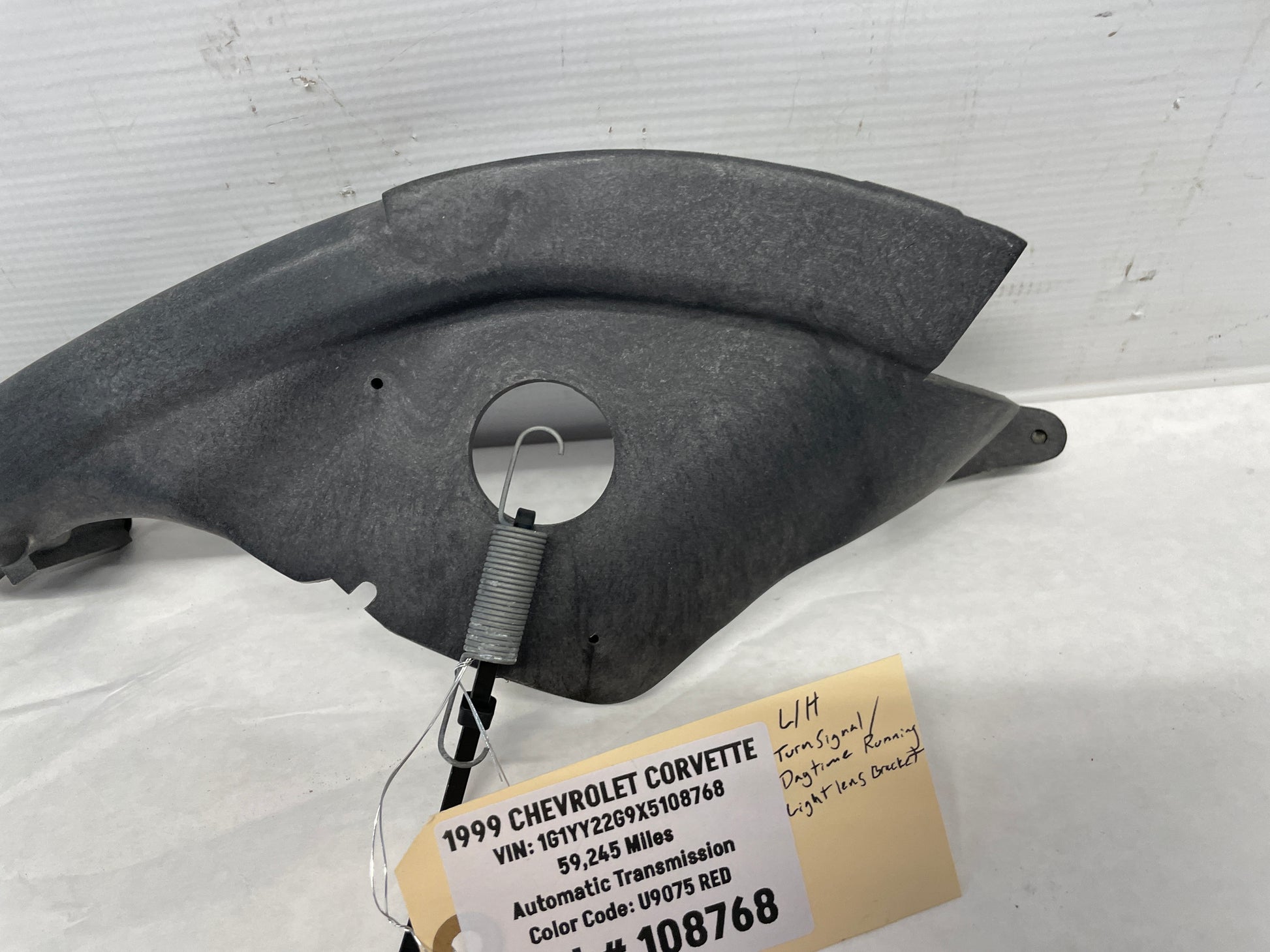 1999 Chevy C5 Corvette LH Driver Turn Signal Marker Light Lamp Bracket OEM - Day's Parts Yard