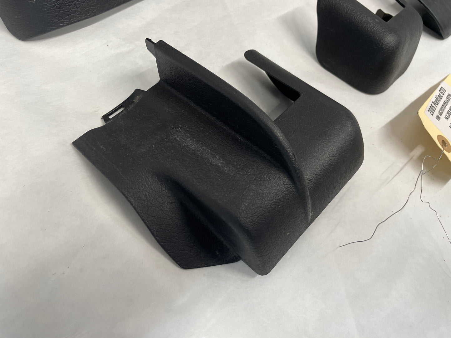 2005 Pontiac GTO Complete LH Driver 4pc Front Seat Rail Frame Trim Set OEM