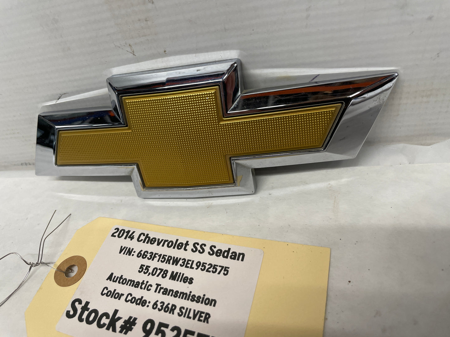 2014 Chevy SS Sedan Trunk Deck Lid Emblem OEM