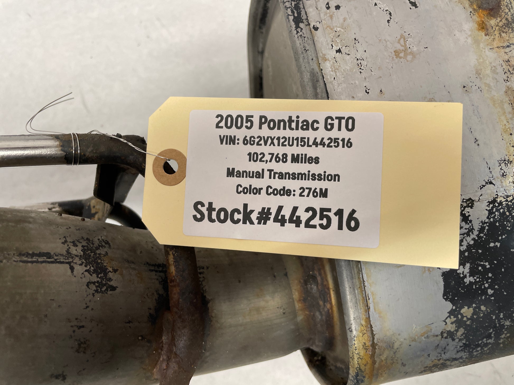 2005 Pontiac GTO RH & LH Axle Back Exhaust Mufflers Factory OEM - Day's Parts Yard