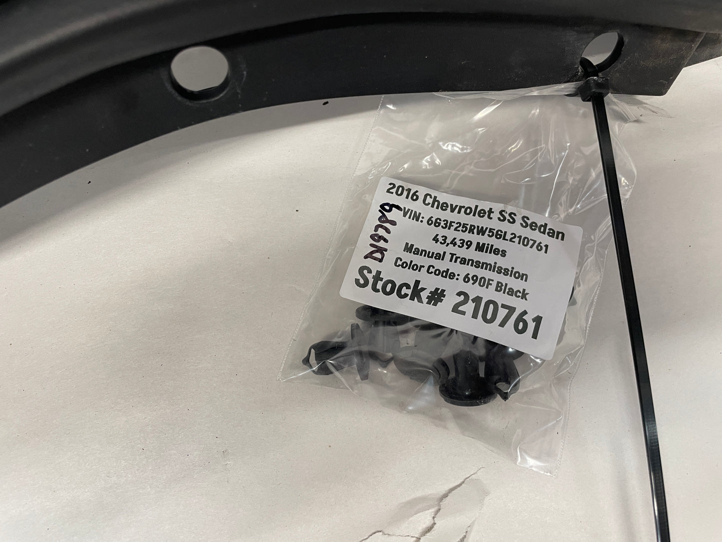 2017 Chevy SS Sedan Windshield Wiper Cowl OEM - Day's Parts Yard