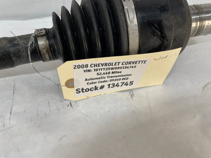 2008 Chevy C6 Corvette LH Driver Rear CV Axle Half Shaft OEM