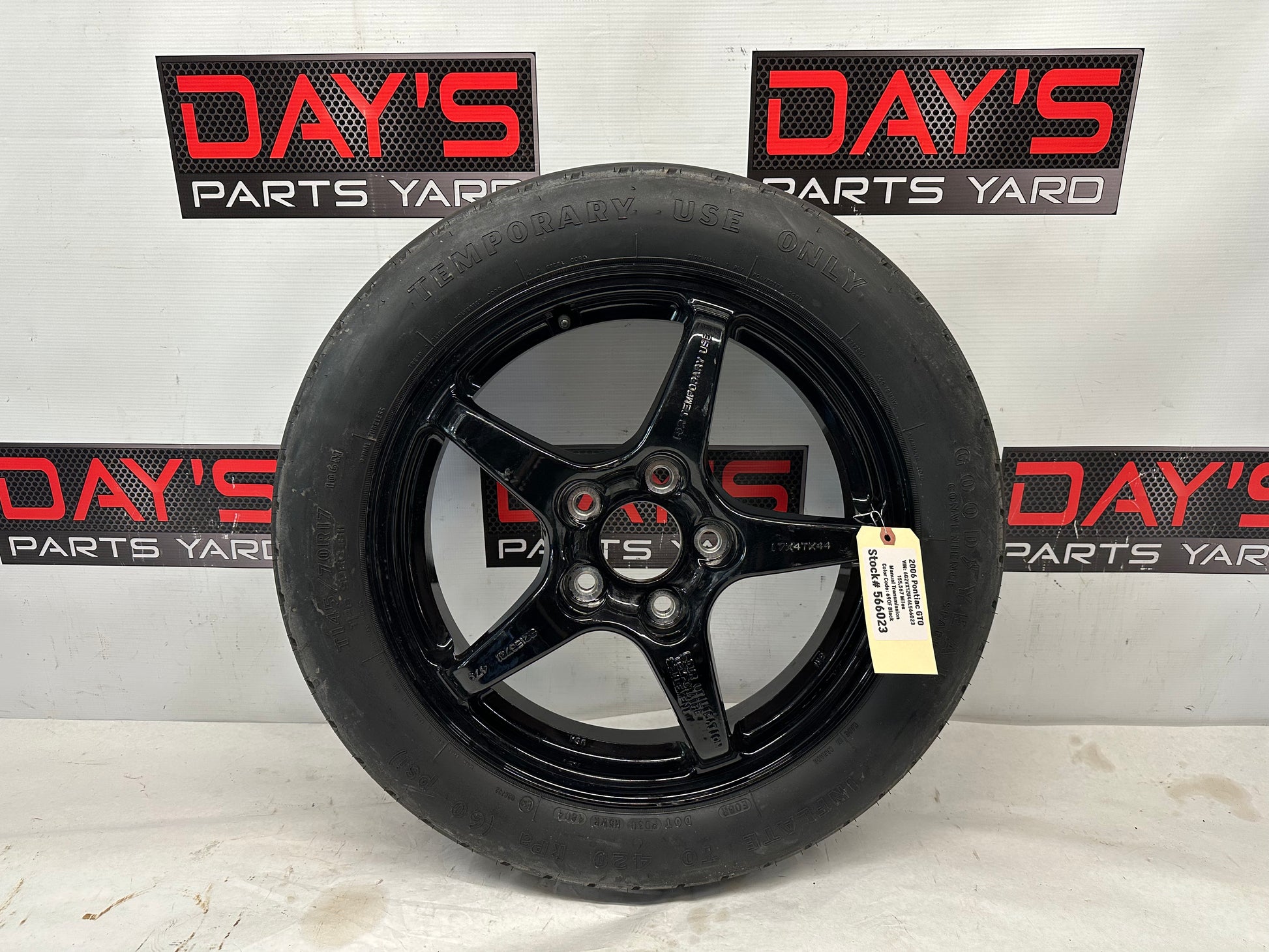 2006 Pontiac GTO Factory OEM Spare Wheel & Tire OEM - Day's Parts Yard