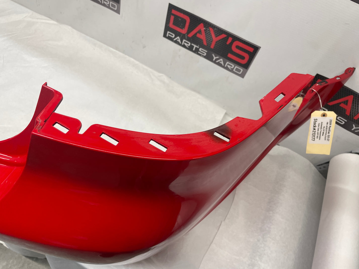 2009 Pontiac G8 GT Rear Bumper Cover Red OEM