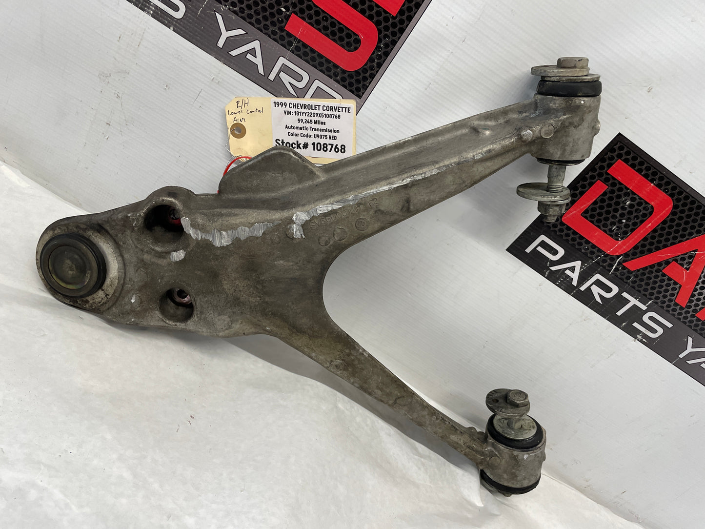 1999 Chevy C5 Corvette RH Passenger Front Suspension Lower Control Arm OEM - Day's Parts Yard