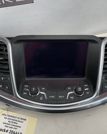 2016 Chevy SS Sedan Navigation Display Radio Stereo Receiver Face Plate OEM