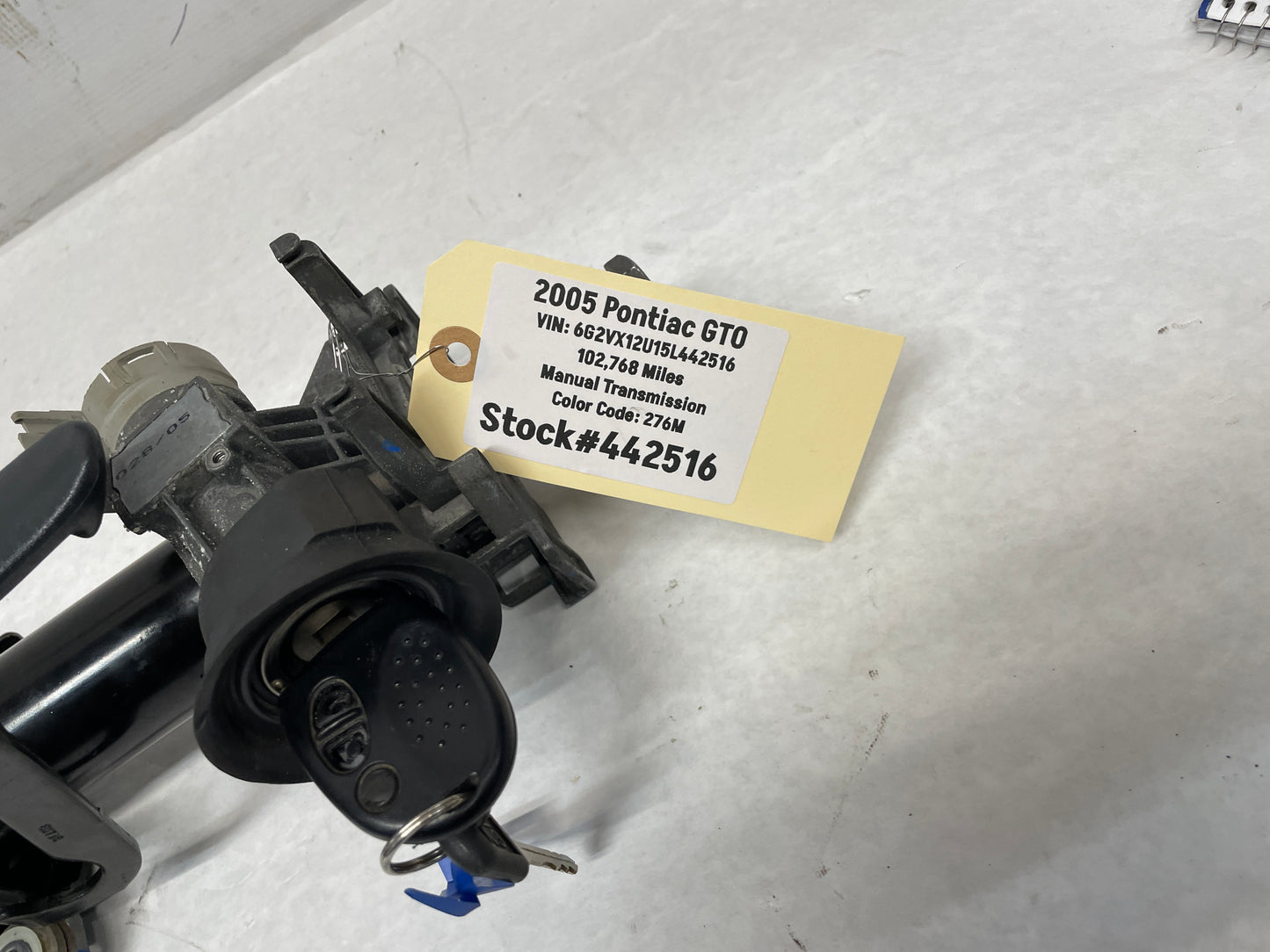 2005 Pontiac GTO Steering Column w/ Key OEM - Day's Parts Yard