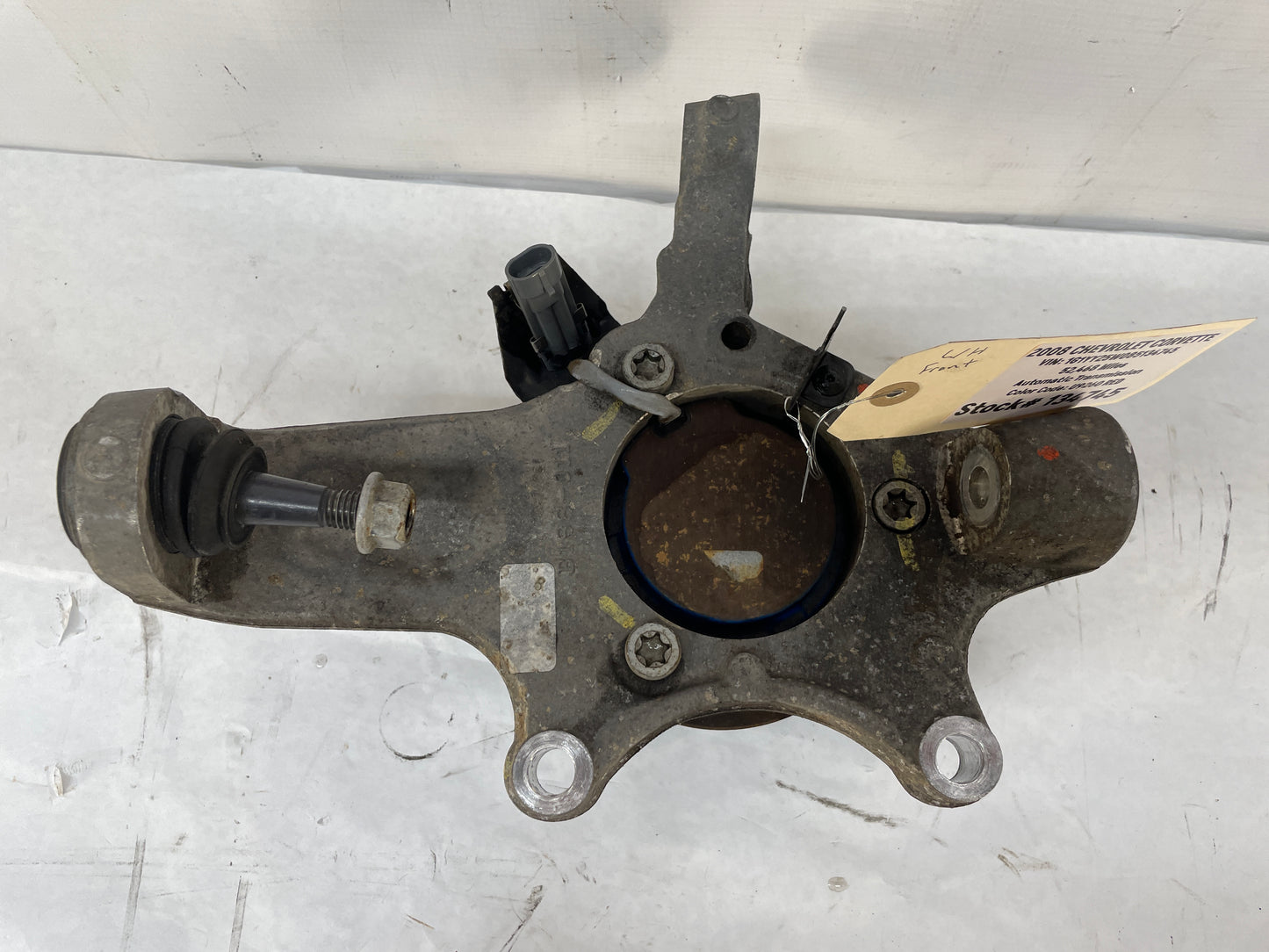 2008 Chevy C6 Corvette LH Driver Front Suspension Spindle Knuckle Hub Wheel Bearing OEM