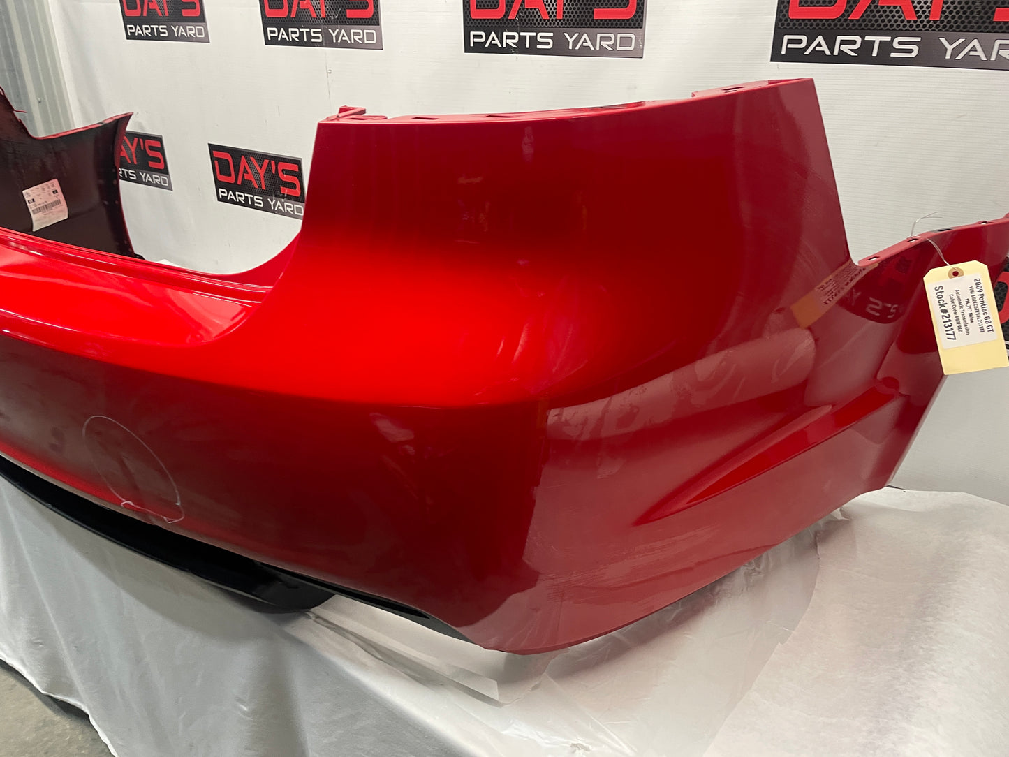 2009 Pontiac G8 GT Rear Bumper Cover Red OEM