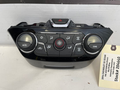 2016 Chevy SS Sedan Heater AC HVAC Temperature Hazard Control OEM - Day's Parts Yard