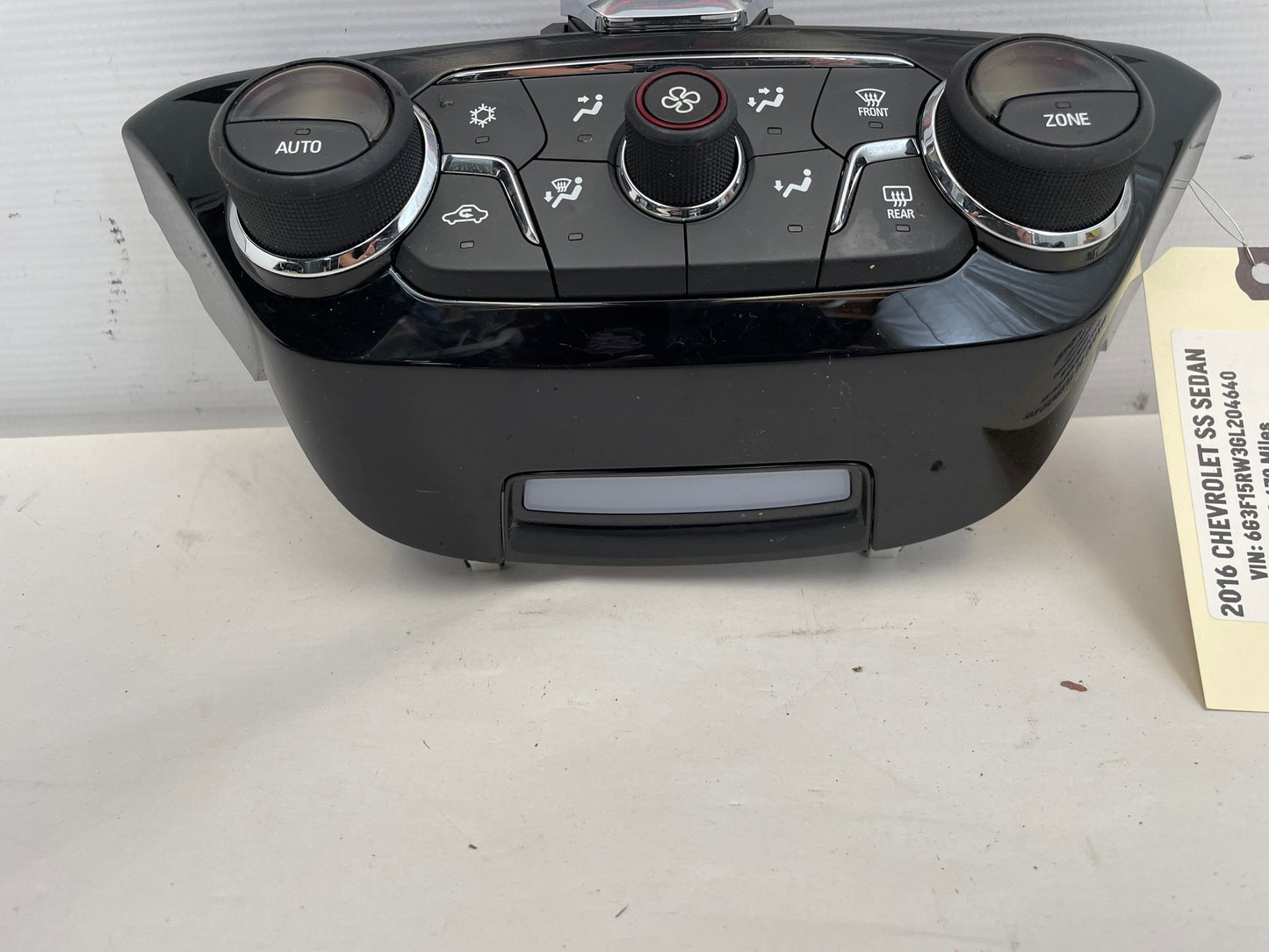 2016 Chevy SS Sedan Heater AC HVAC Temperature Hazard Control OEM - Day's Parts Yard