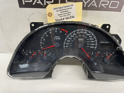 2000 Chevy Camaro Z28 Gauge Cluster Speedometer 88k OEM - Day's Parts Yard