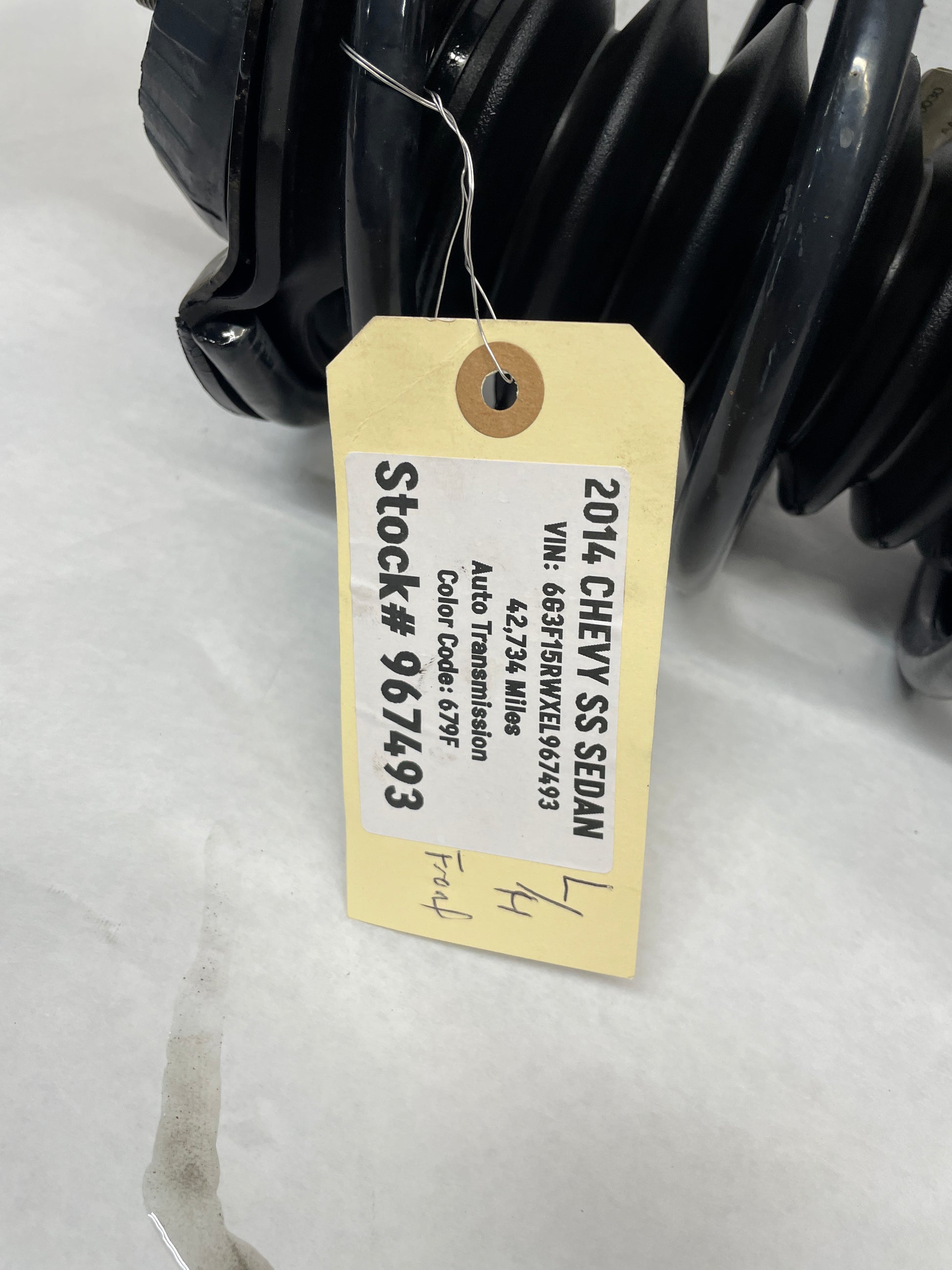 2014 Chevy SS Sedan RH Passenger Front Coil Spring OEM - Day's Parts Yard