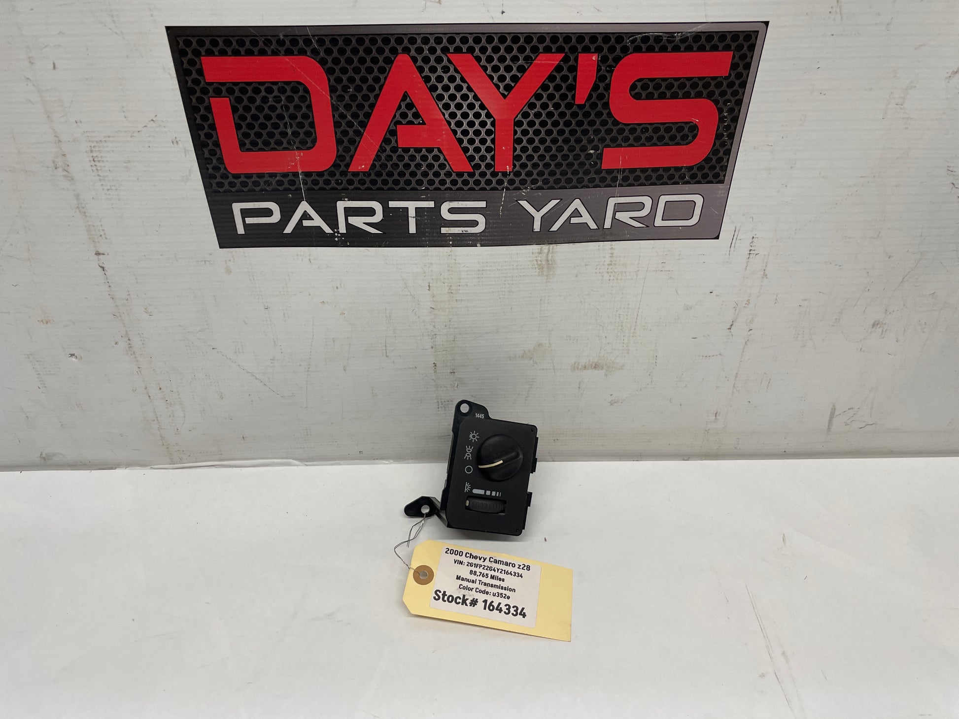 2000 Chevy Camaro Z28 Headlight Switch Control Lights Lamp OEM - Day's Parts Yard