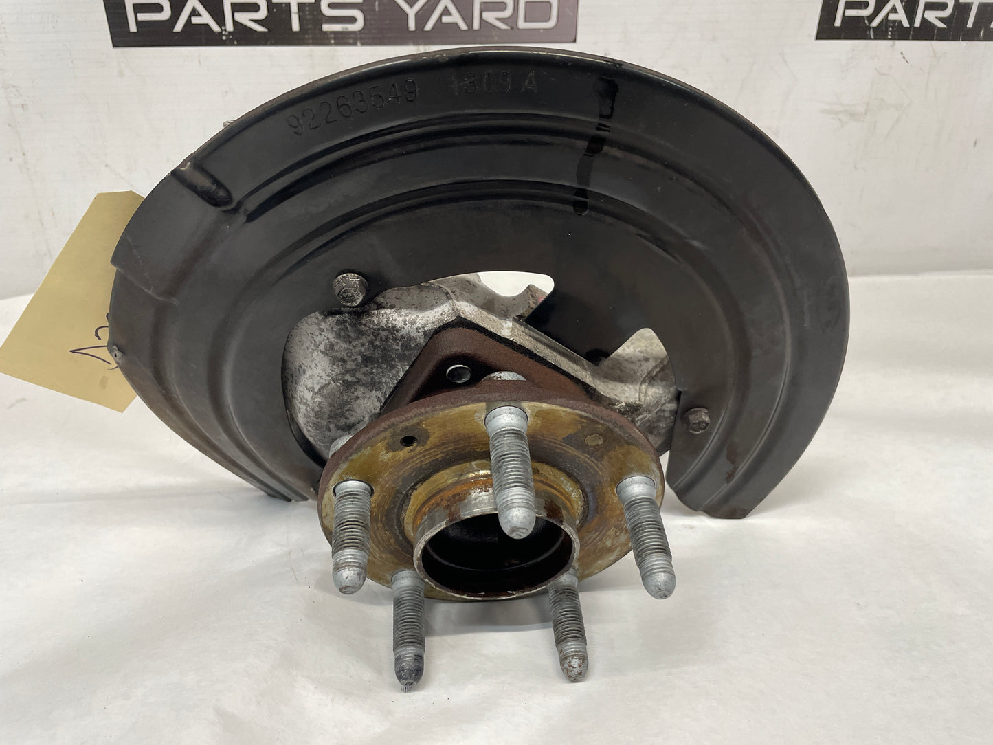 2014 Chevy SS Sedan LH Driver Front Spindle Hub Knuckle Wheel Bearing Assembly OEM - Day's Parts Yard
