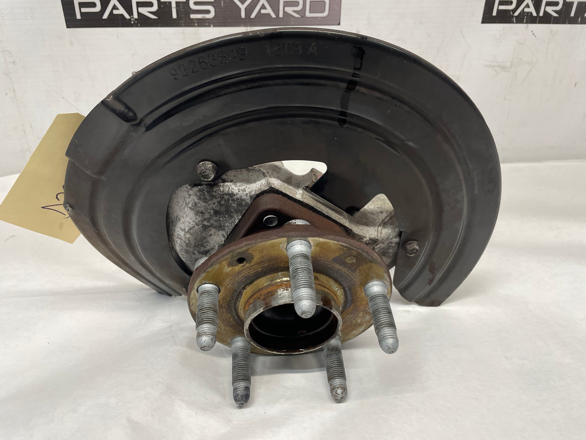 2014 Chevy SS Sedan LH Driver Front Spindle Hub Knuckle Wheel Bearing Assembly OEM - Day's Parts Yard