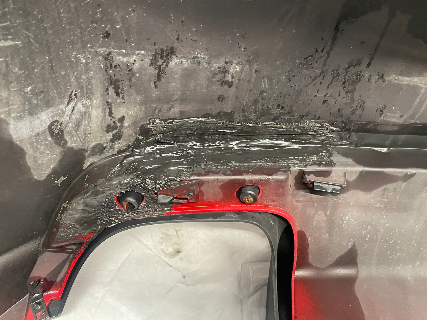 2009 Pontiac G8 GT Rear Bumper Cover Red OEM