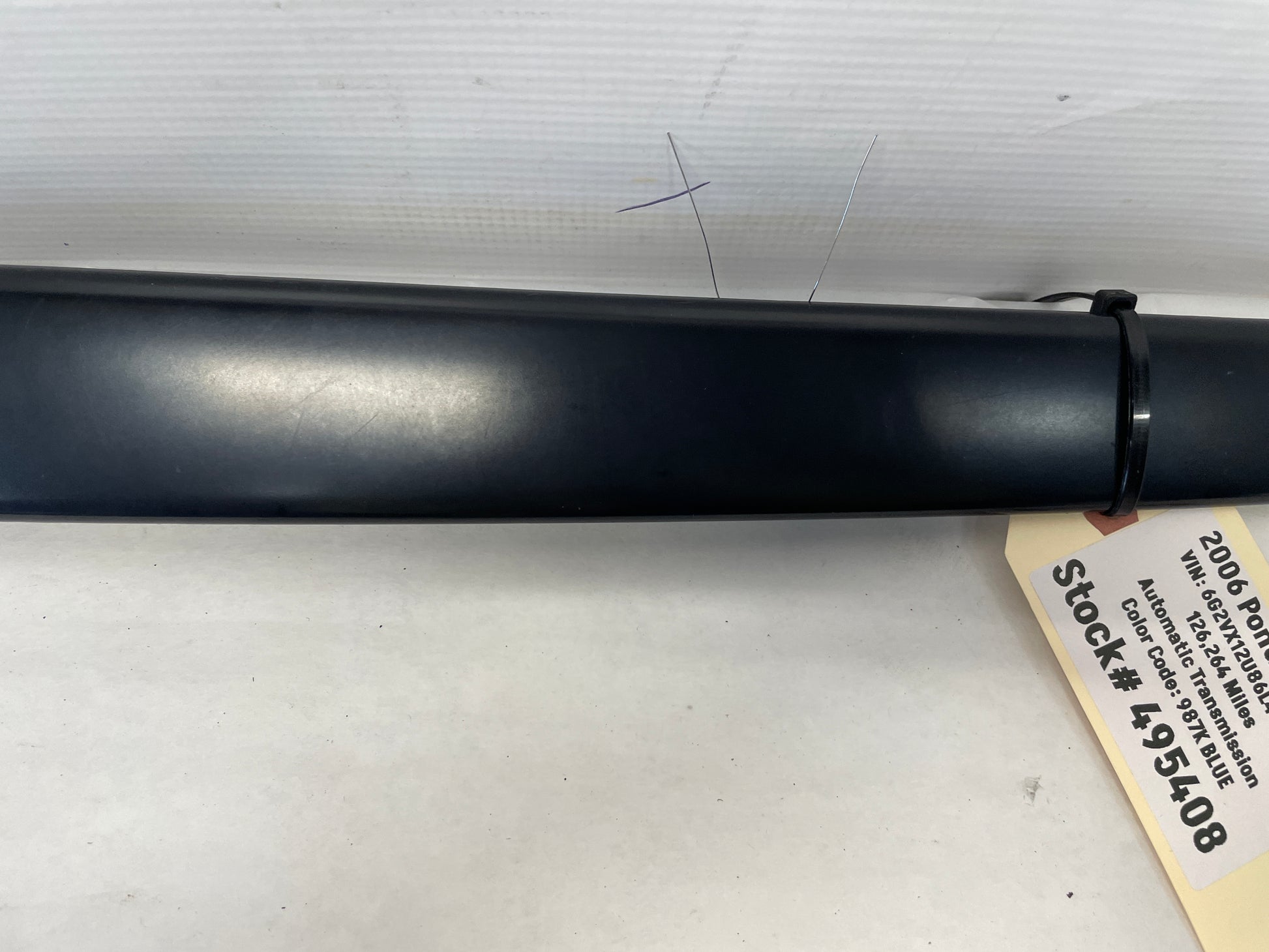 2006 Pontiac GTO LH Driver Exterior B Pillar Window Trim Cover OEM - Day's Parts Yard